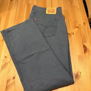 Levi's 514 Straight Fit 35x32 Light Blue Jeans Chinos